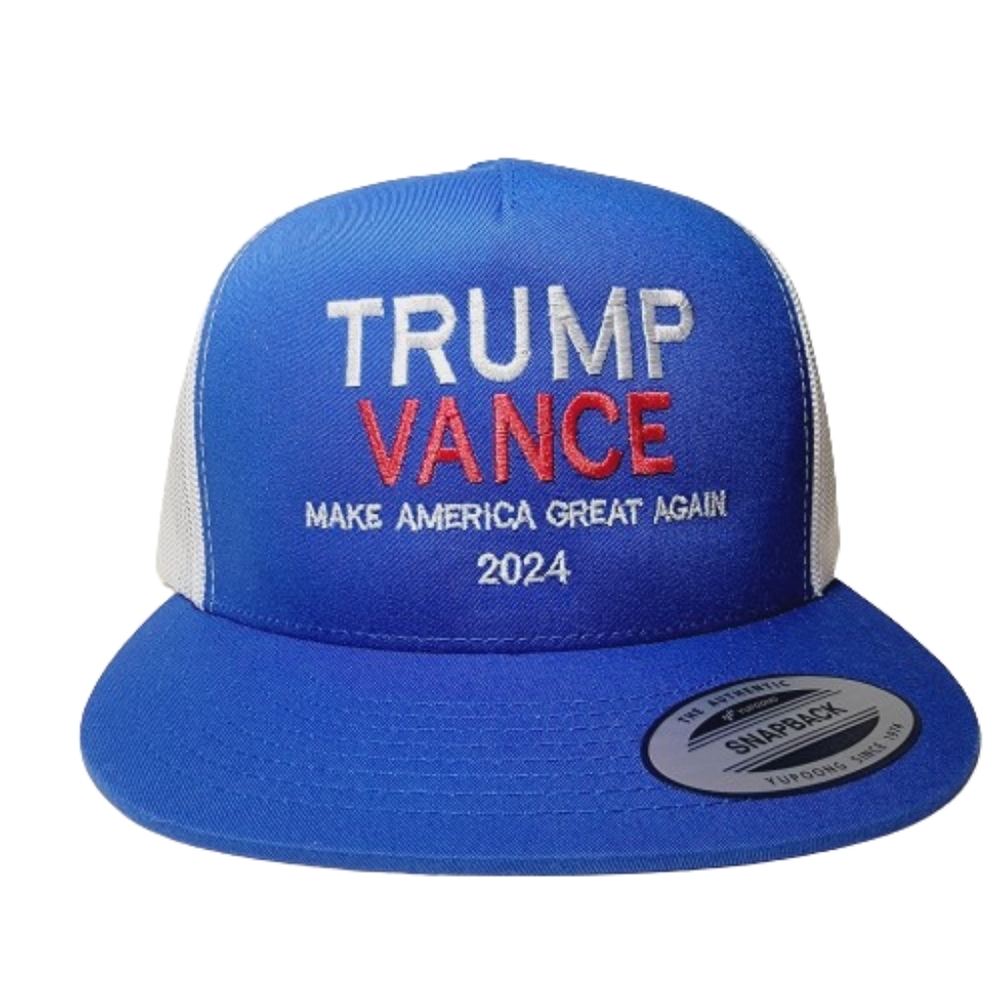 TRUMP VANCE Make America Great Again 2024 Mesh Snapback Direct Embroide…